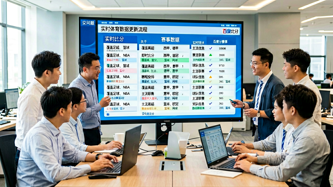 百度比分网数据服务中心展示实时体育数据更新流程